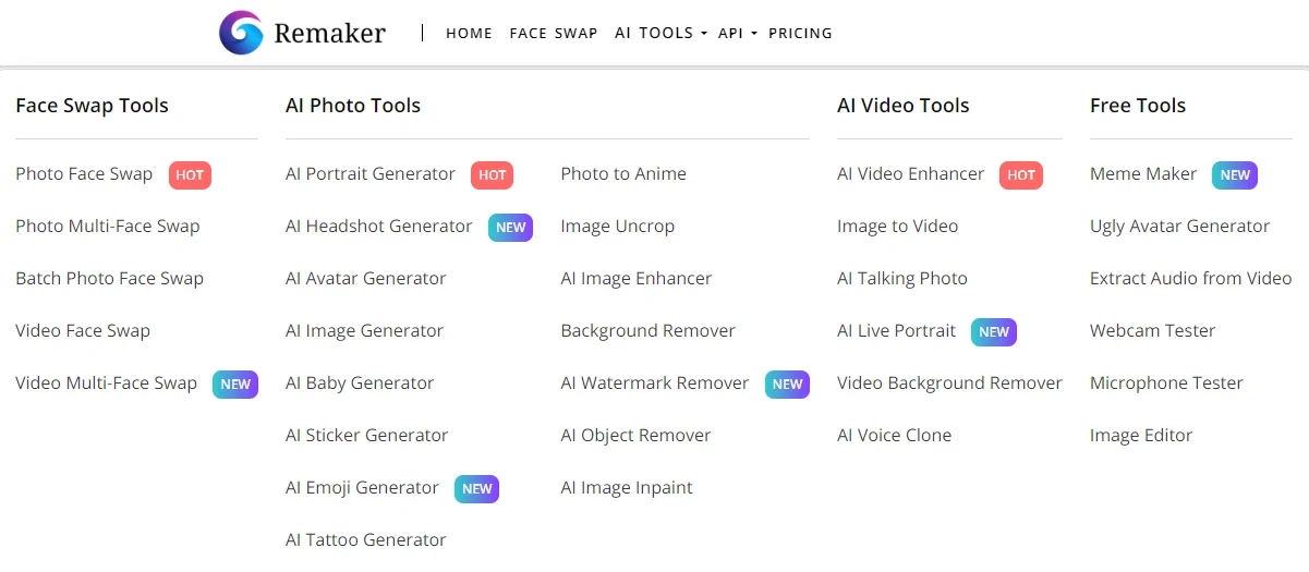 Fitur Remaker AI