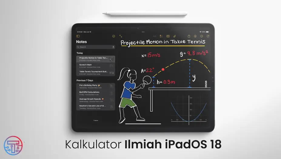 Kalkulator Ilmiah iPadOS 18