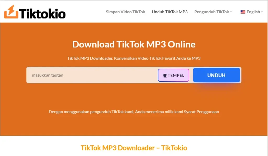 tiktokio mp3 downloader