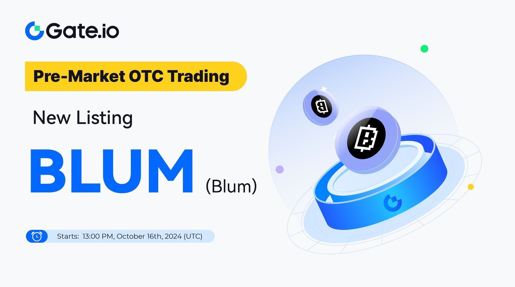 Pre Market BLUM Gate io