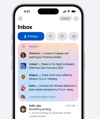 Apple Intelligence Mail iOS 18.3